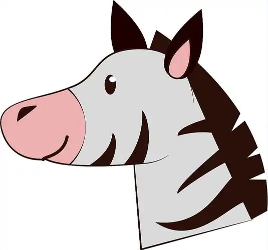 卡通可爱的斑马图片