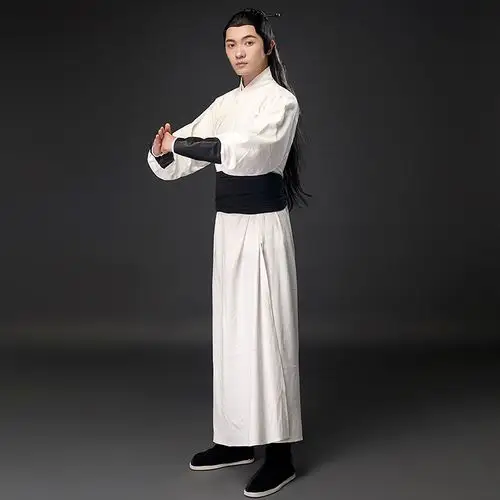 影视棉麻群演剧组便服将军臣服大臣汉服新三国民族服装