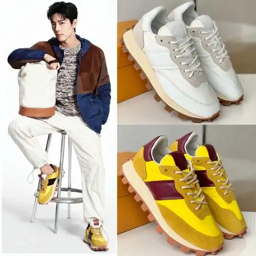 2022年mΜtodsΝy肖战同款撞色时尚豆豆鞋休闲鞋情侣款增高运动鞋