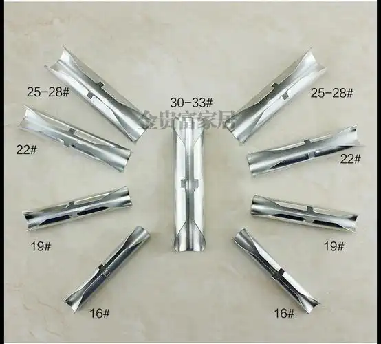 厂家直销 16 19 22 25 28各种管径镀白锌罗马杆窗帘杆连接器接头,批发