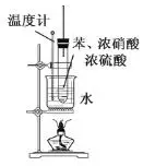 实验室制硝基苯的反应原理为,在制备和纯化硝基苯的实验中,下列操作未