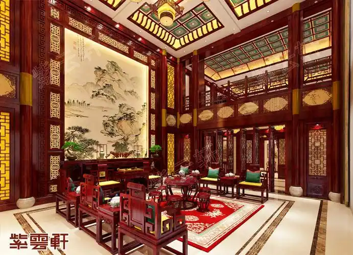 中式装修之中堂设计一物一景尽显中国风大气典雅的格调