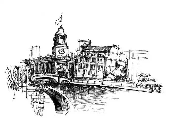 写游记---外滩游记01|插画|商业插画|白鹿猿 - 原创作品 - 站酷