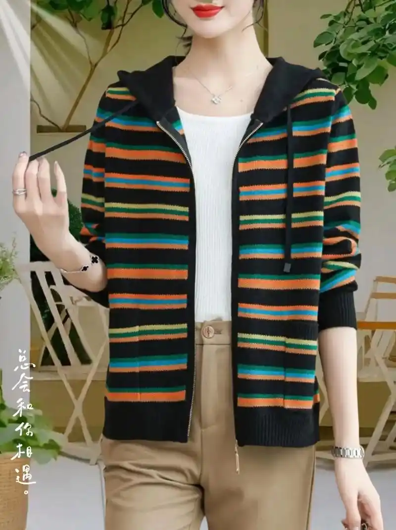 休闲百搭针织开衫外套