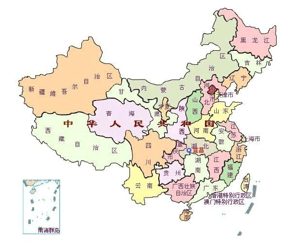 中国行政区地图