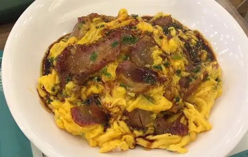 叉烧滑蛋配秘制豉油汁 $ 56