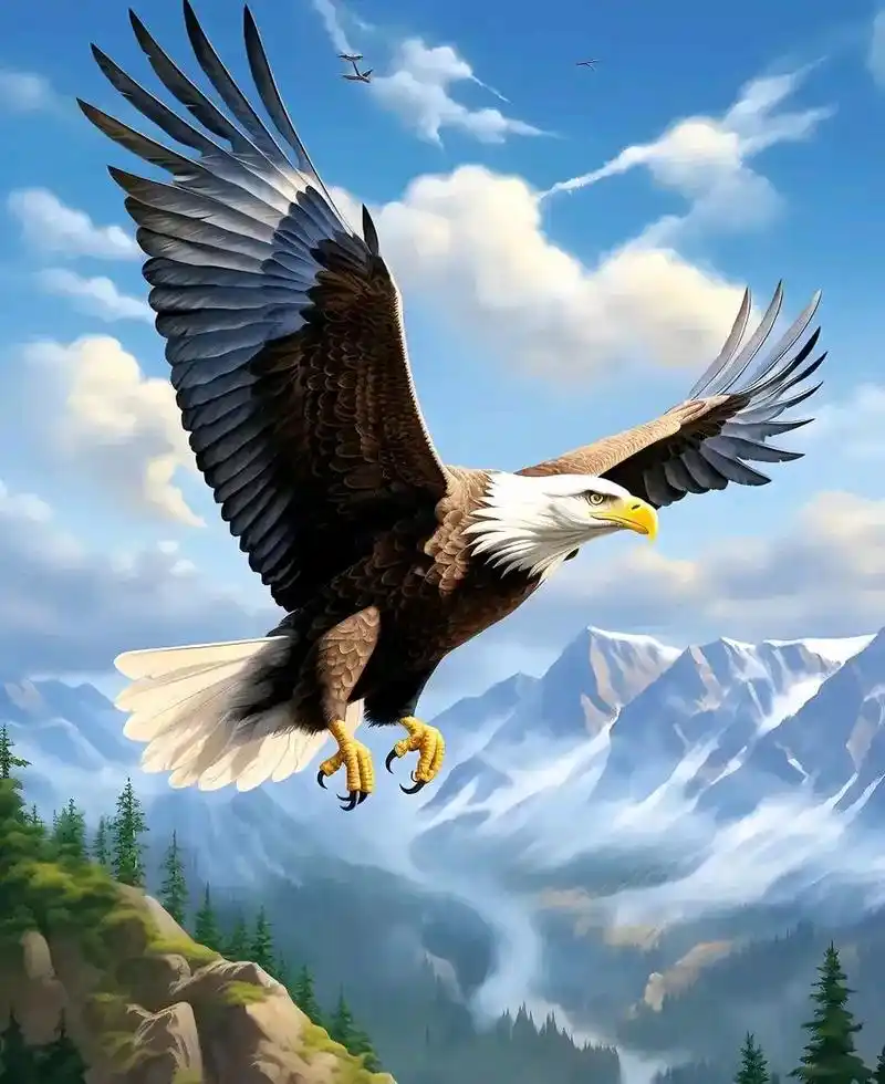 大鹏展翅鹏程万里