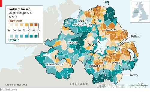 在2011年的人口普查中,北爱尔兰有41.