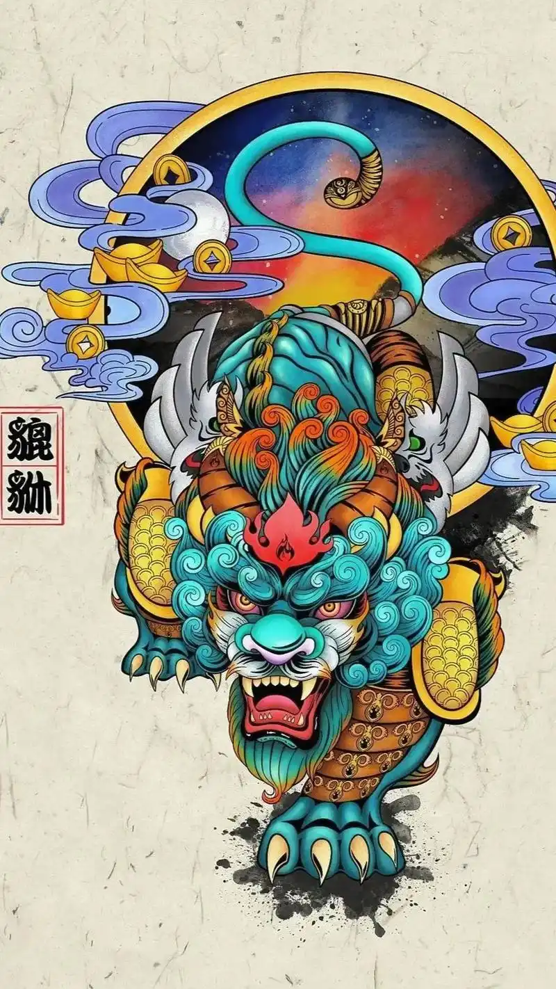 貔貅手机壁纸招财 - 抖音