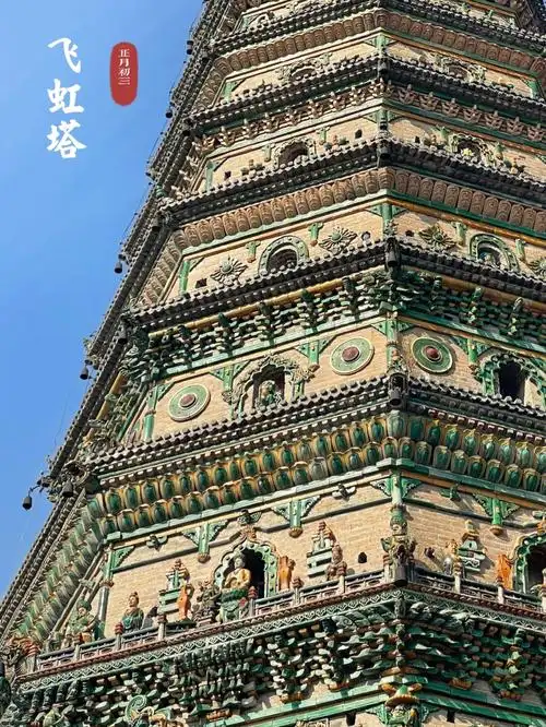 广胜寺七彩琉璃塔