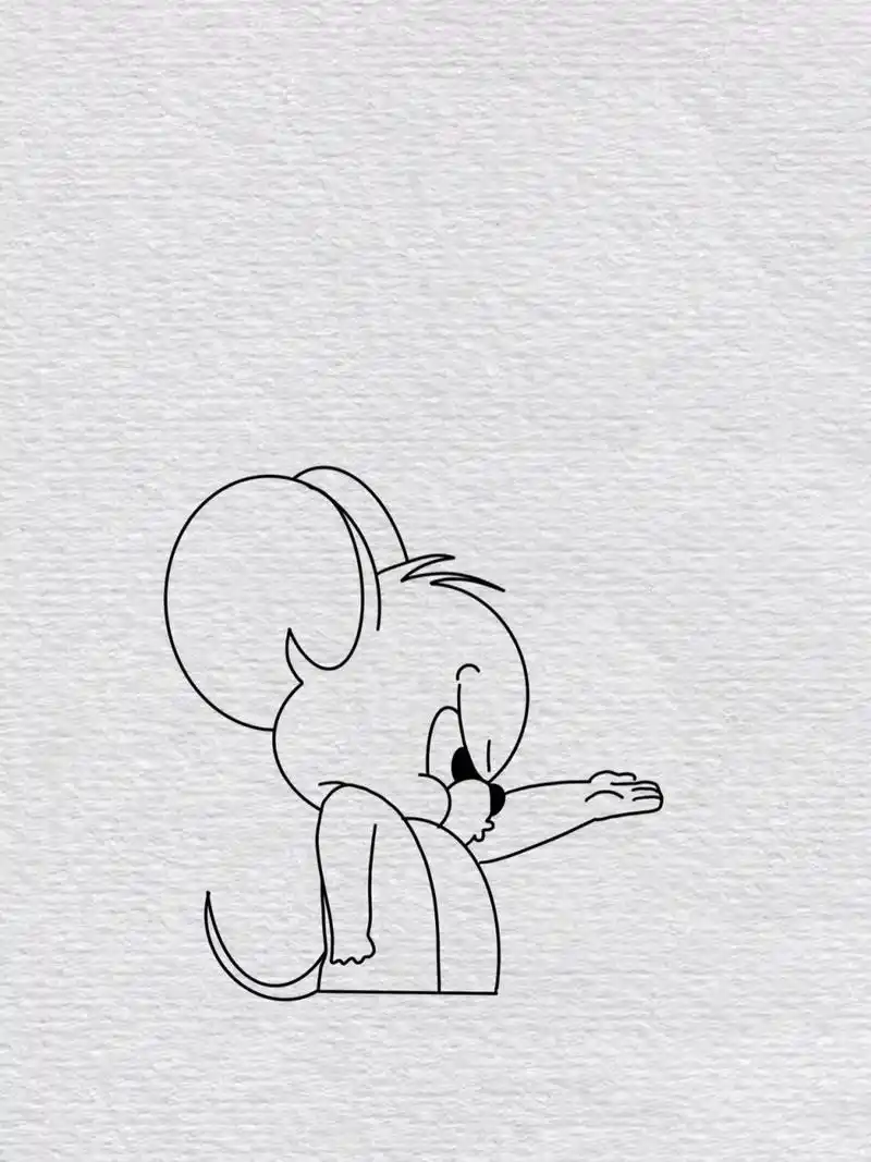 汤姆猫和杰瑞老鼠简笔画教程