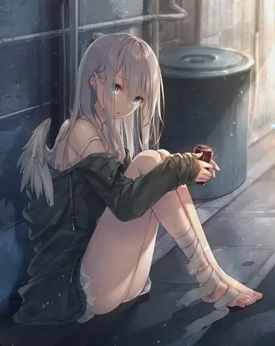 动漫插画大长腿