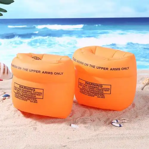 宝宝充气游泳袖套手袖手臂圈儿童成年人手臂游泳圈水袖初学者浮漂