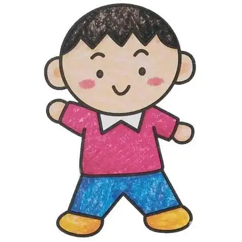 小男孩简笔画图片4款小男孩学生简笔画彩色图片踢足球的小男生要如何