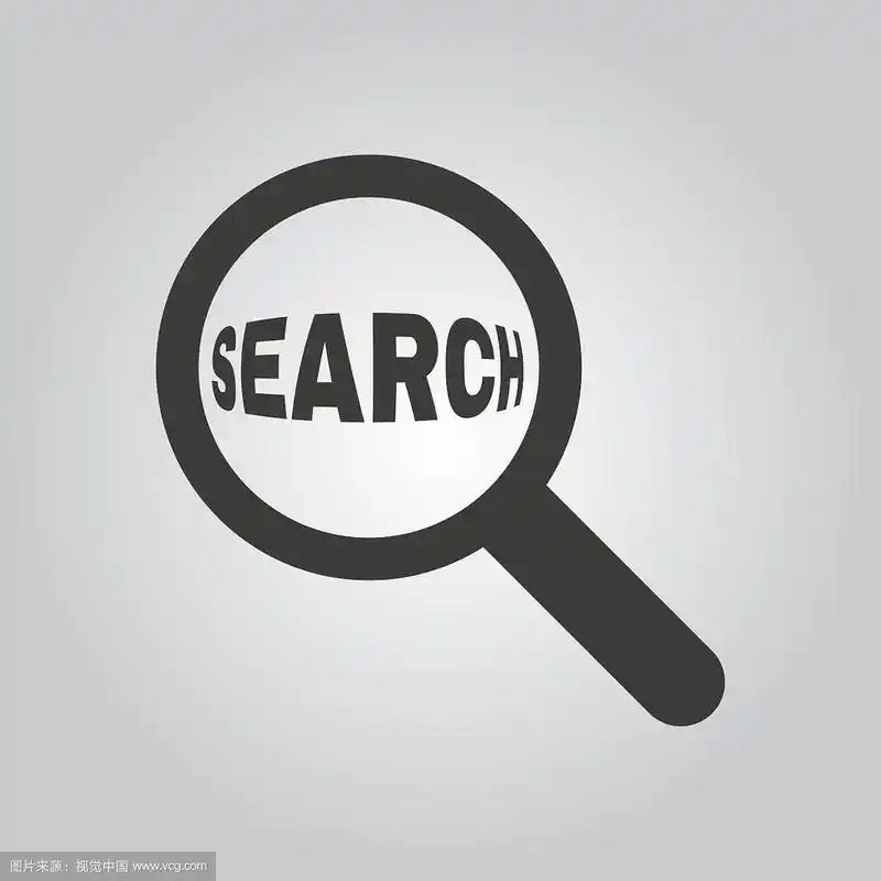 搜索图标放大镜符号平坦