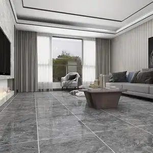佛山鑫陶建材淘宝简约现代灰色通体大理石瓷砖600x600客厅地砖卧室