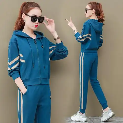 运动套装女春秋新款名牌休闲跑步两件套