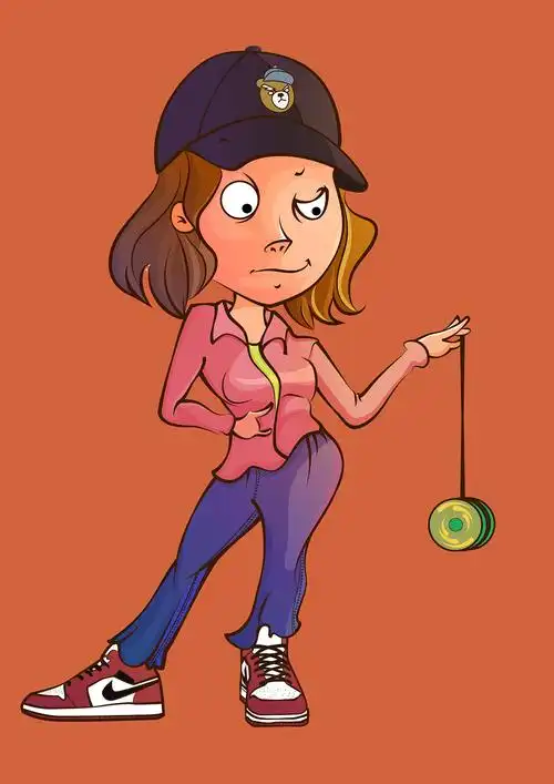 悠悠球女孩|插画|商业插画|开心市民 - 原创作品 - 站酷 (zcool)