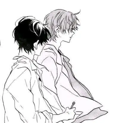 男男简笔画手绘一对