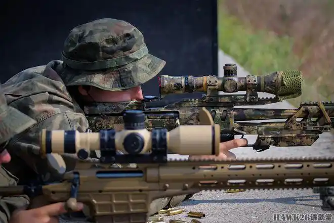 波兰第19机械化旅实弹射击训练国产狙击步枪与进口型号现场比拼