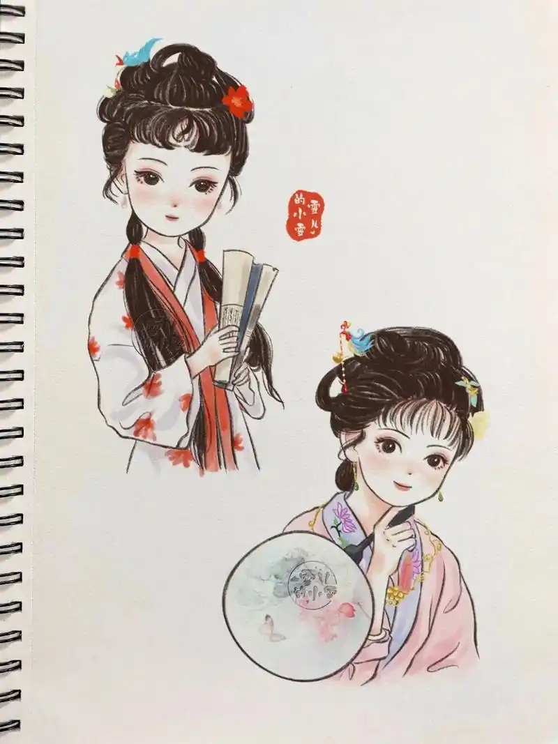 古风头像 #红楼梦 #画渣日常 #手绘卡 - 抖音