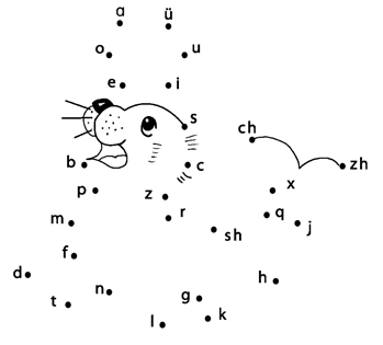按声母的顺序连线,看看画的是什么.-组卷网