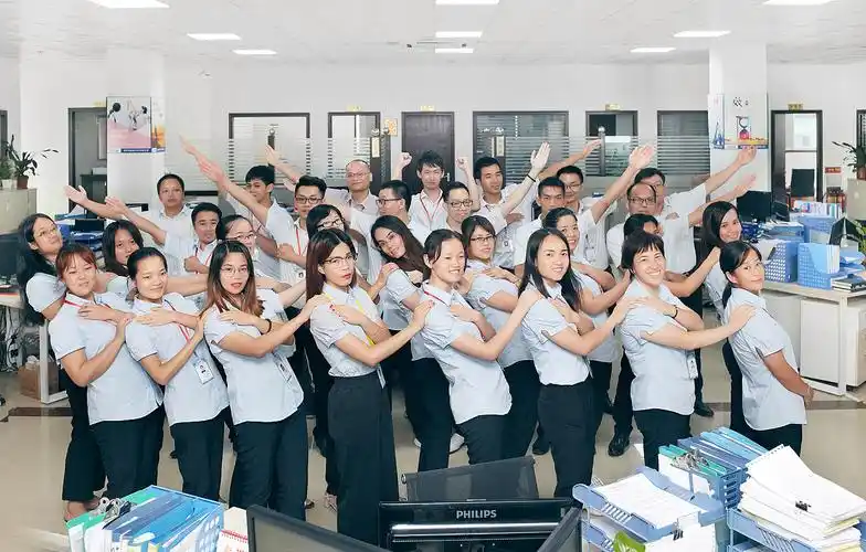 富鑫达电子工厂团队人像摄影 公司集体照拍摄 企业合照