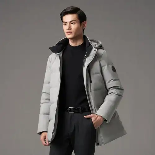 波司登男士可脱帽休闲中长款防风保暖舒适羽绒服爸爸10145121