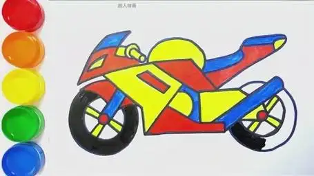 绘如何教儿童绘画好动漫,如何绘画好摩托车