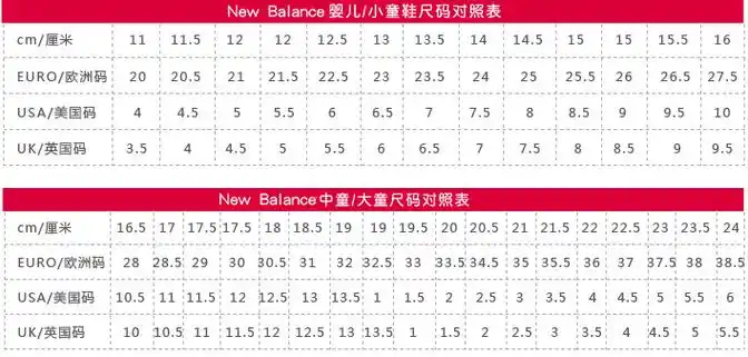 求助 帮我看下新百伦这个鞋子尺码 自己看不懂 最好详细点 呼呼.