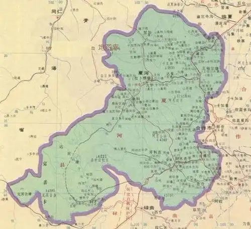 夏河县地图全图