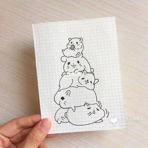 93可爱动物叠叠乐简笔画91