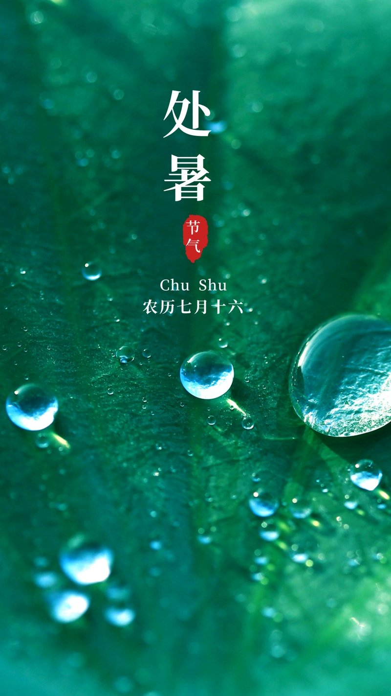 处暑图片配图大全处暑朋友圈文案句子处暑祝福问候语