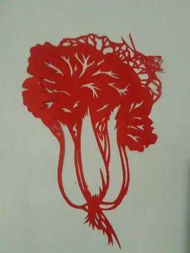 白菜怎么剪纸