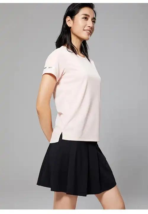 安踏短袖t恤女春季新品冰丝透气su干健身瑜伽跑步运动上衣休闲t恤圆领