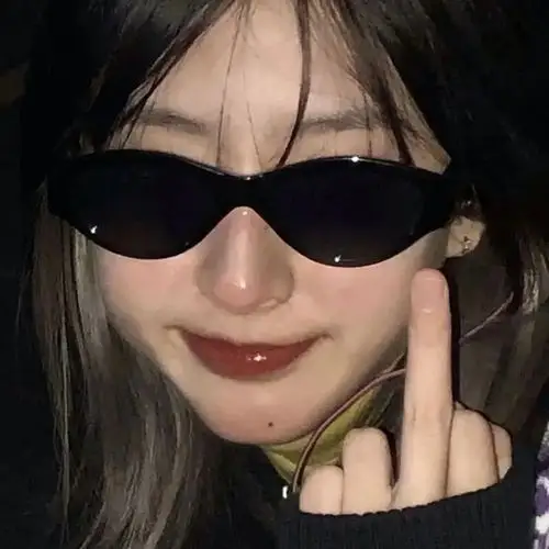 求竖中指的头像