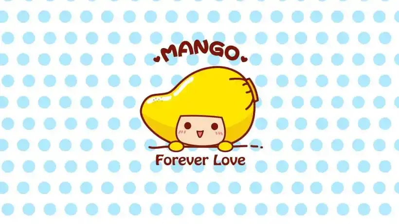 简约可爱卡通芒果仔桌面壁纸第11张