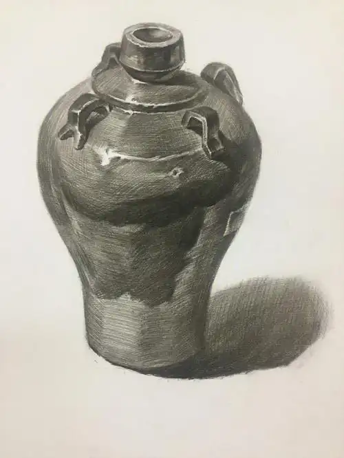 素描单个罐子教学分析