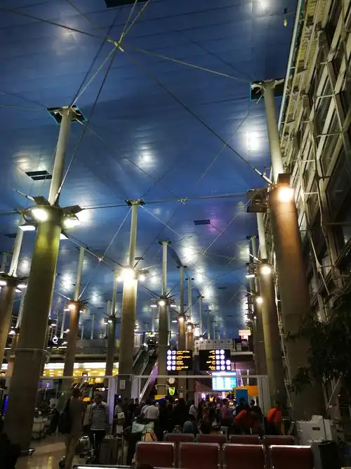 德黑兰机场的接机大厅.