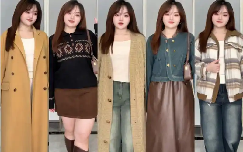 150斤|微胖秋冬美拉德穿搭93棕色系氛围感