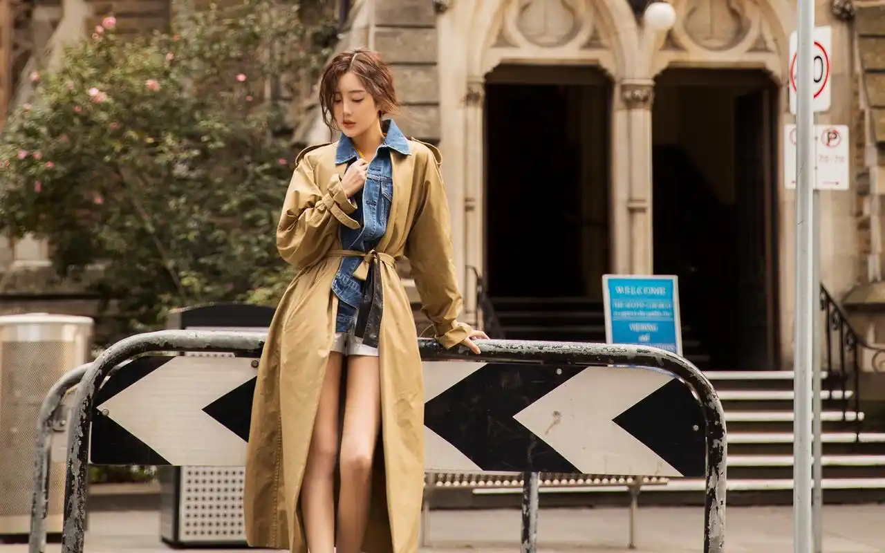 王梓薇时尚街拍图片桌面壁纸