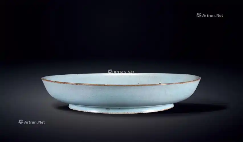 2192 汝窑天青釉盘