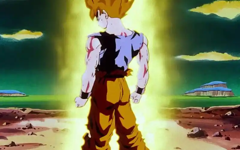 再次感受悟空第一次变身超级赛亚人时的震撼 _bilibili