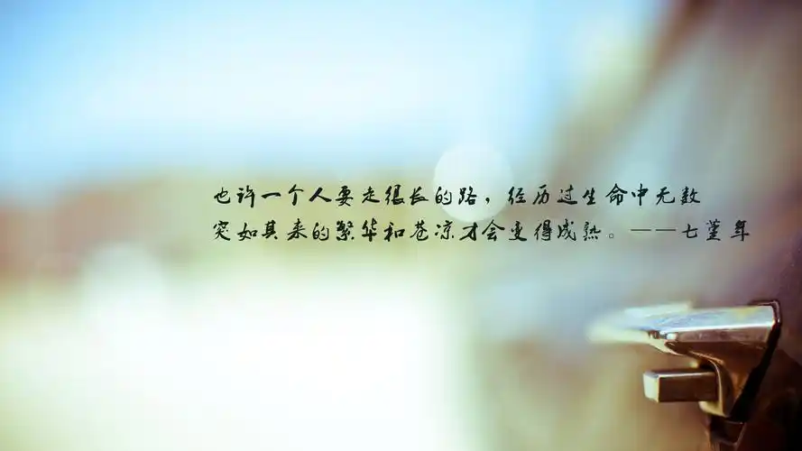 七堇年经典文艺语录大全