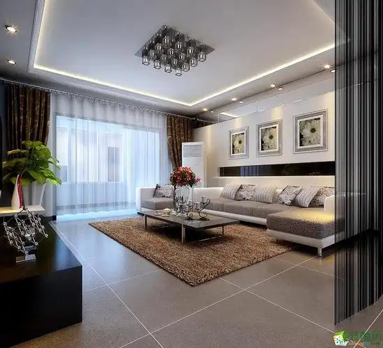 80㎡现代两居室_现代两室一厅一卫_装酷网装修效果图