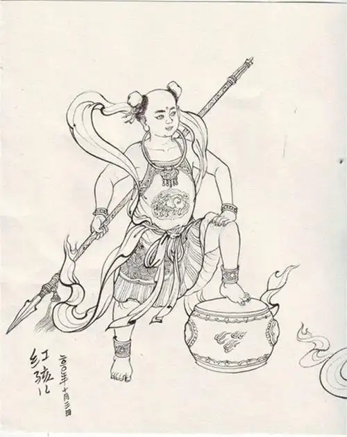 西游记白描人物作品欣赏