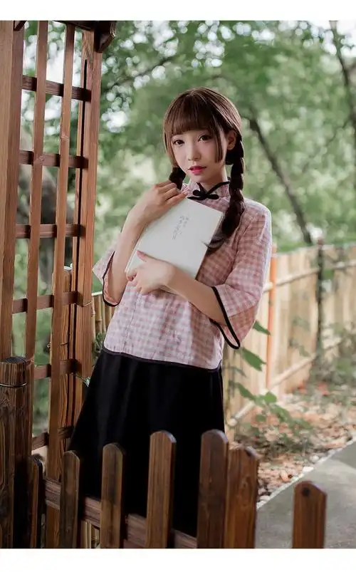 霏慕复古情趣内衣民国性感学生装淑女中式分体旗袍睡裙角色扮演sm制服