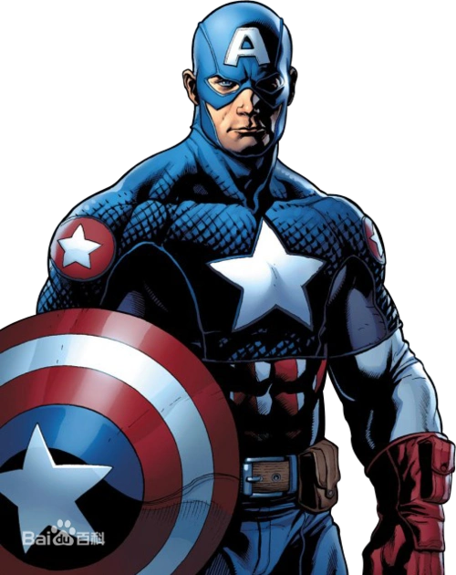 展开全部 美国队长的卡通形象.头上带了个蓝色头盔.上面有个a的符号.