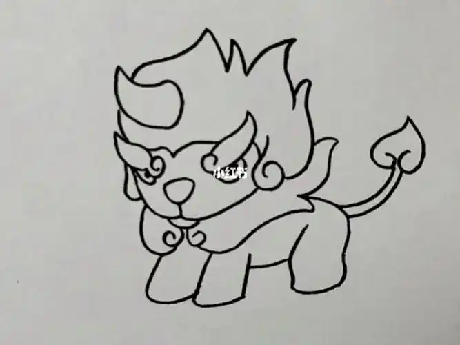 年兽简笔画有难度的