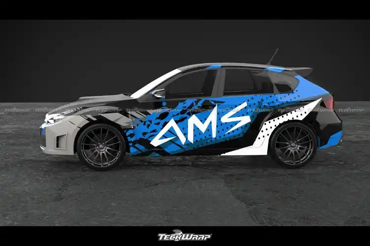 斯巴鲁两厢翼豹汽车改色贴膜teckwrap美国秃鹰tw定制彩绘